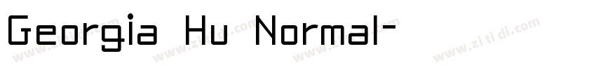 Georgia Hu Normal字体转换